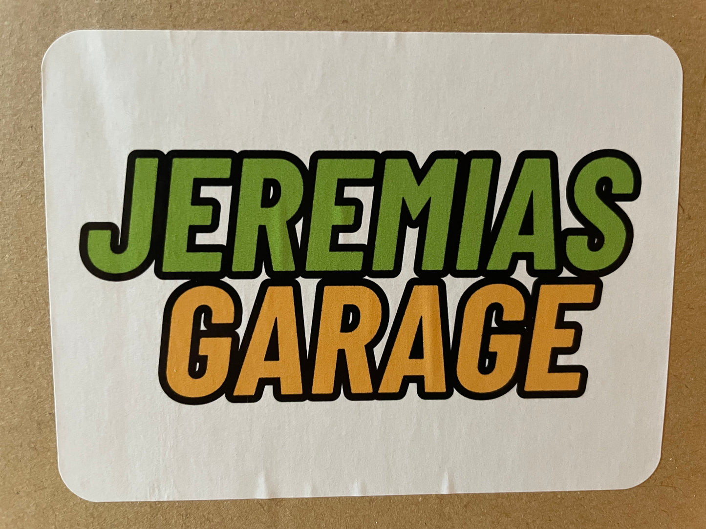 klistermärke Jeremias Garage